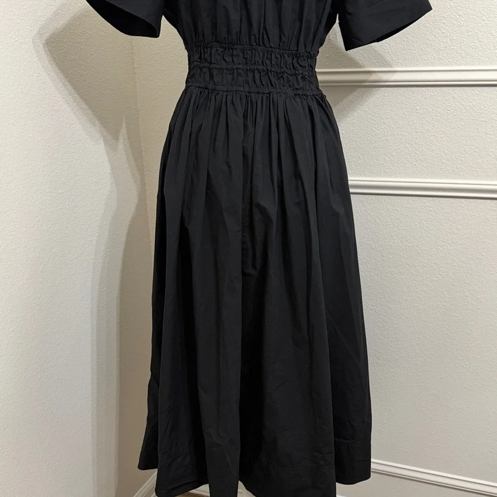 J. Crew Elena Shirt dress Shirred-Waist Midi Dress✨2 - Picture 9 of 11